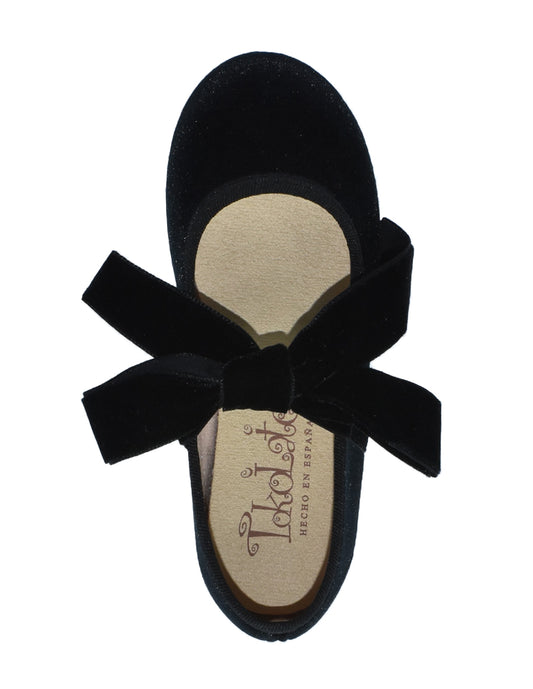 Zapato Niña / Salón Lazo/Terci Negro -Tokolate