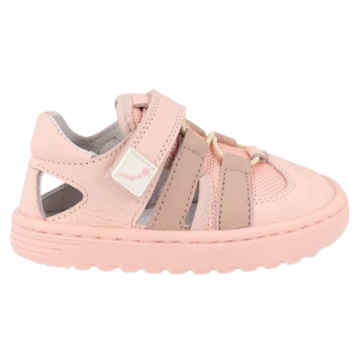 Sandalia Barefoot Blanditos Con Velcro Rosa-palos para Niña
