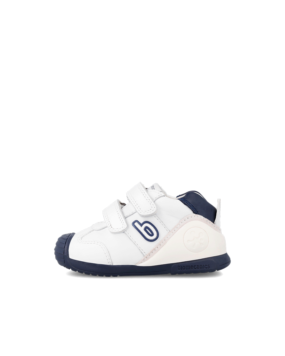Tenis Biomecanics Blanco y Azul para Bebé