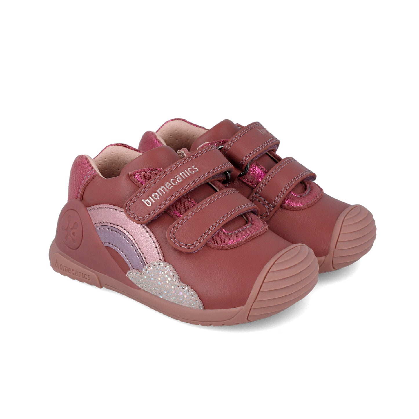 Zapatos Biomecanics Rosa con Velcro para Bebé