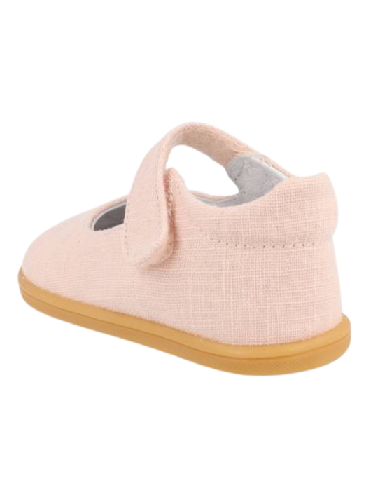 Zapato Blanditos Barefoot MJ Con Velcro Nude para Niña