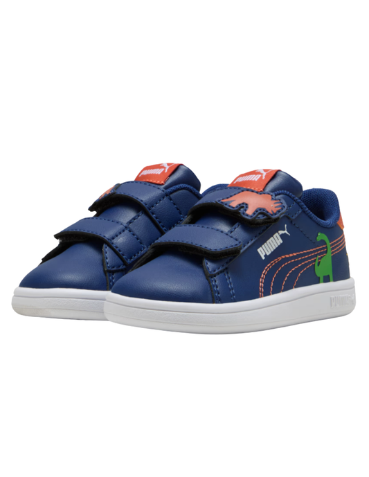 Tenis Puma Smash 3.0 Dino V Inf Azules para Niño