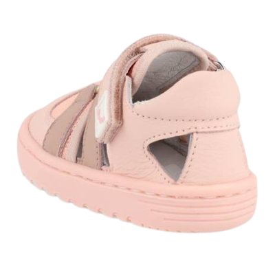 Sandalia Barefoot Blanditos Con Velcro Rosa-palos para Niña