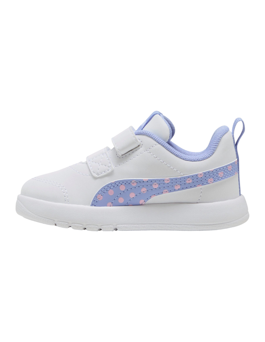 Tenis Puma Courtflex V3 Dotty V Inf Blancos para Niña