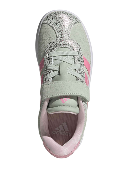 Tenis Adidas VL Court 3.0 EL C Verdes para Niña
