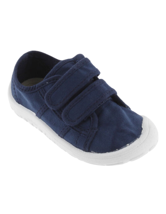 Zapato Barefoot Victoria Lona Basket Azul Marinos para Niño