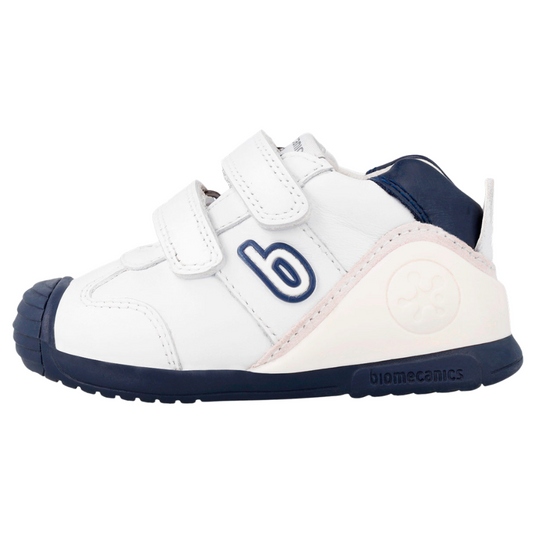Zapato Basico Biomecanics Blanco-Azul para Bebe