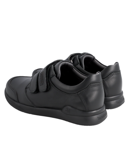 Zapato Escolar Biomecanics Negro Con Dos Velcros Para Niño