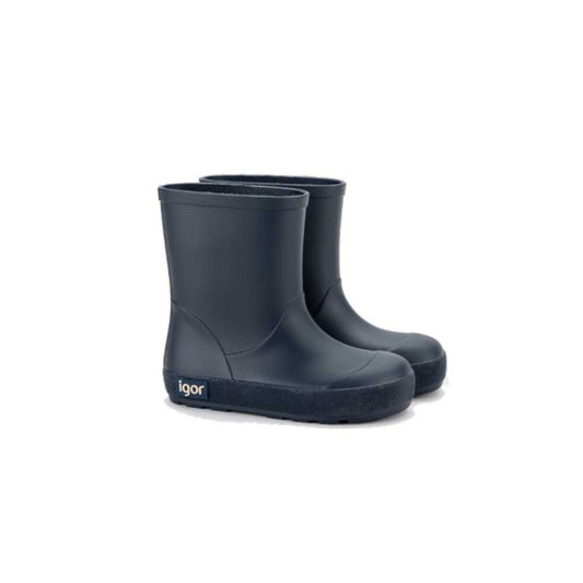 Bota de lluvia niño corte bajo azul marino – IGOR