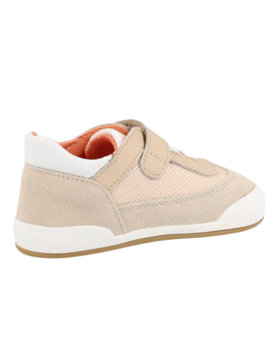 Zapato Blanditos Barefoot Agujeta Resorte Beige para Niño