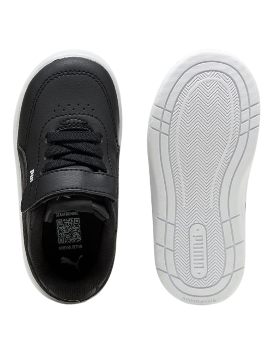 Tenis Puma Court Classic Clean Ac+ Inf Negros para Niña