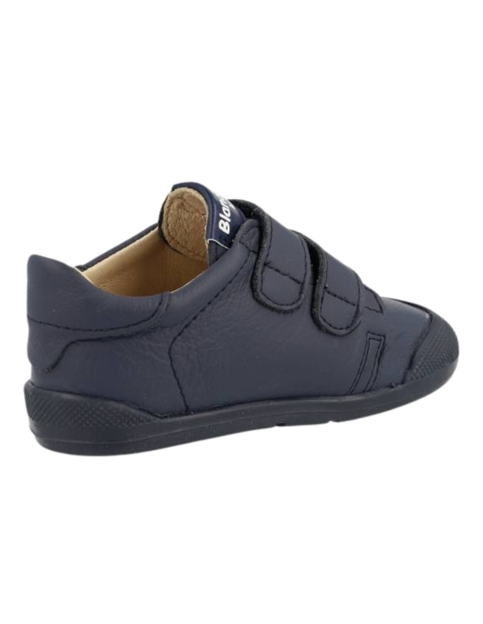 Zapato Blanditos Barefoot Dos Velcros Marino para Niño