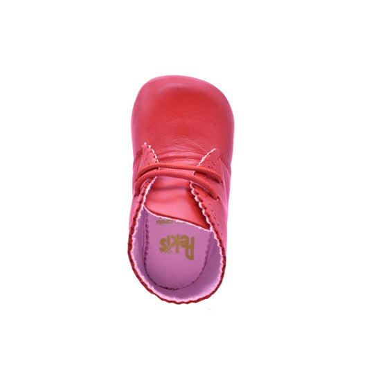 Botita de bebé en piel con agujeta – PEKIS