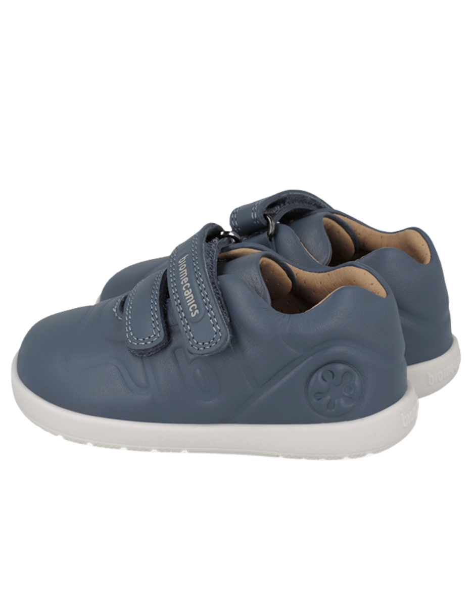 Zapato Biomecanics Wider Doble Con Velcro Azules para Niño