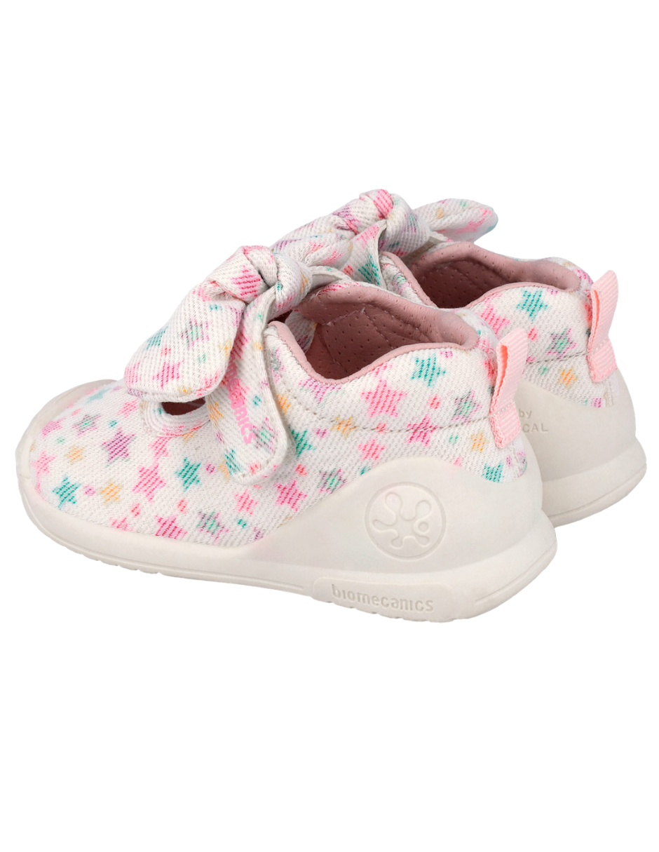 Zapato Biomecanics Blanco Estampada de Mercedes para Bebe