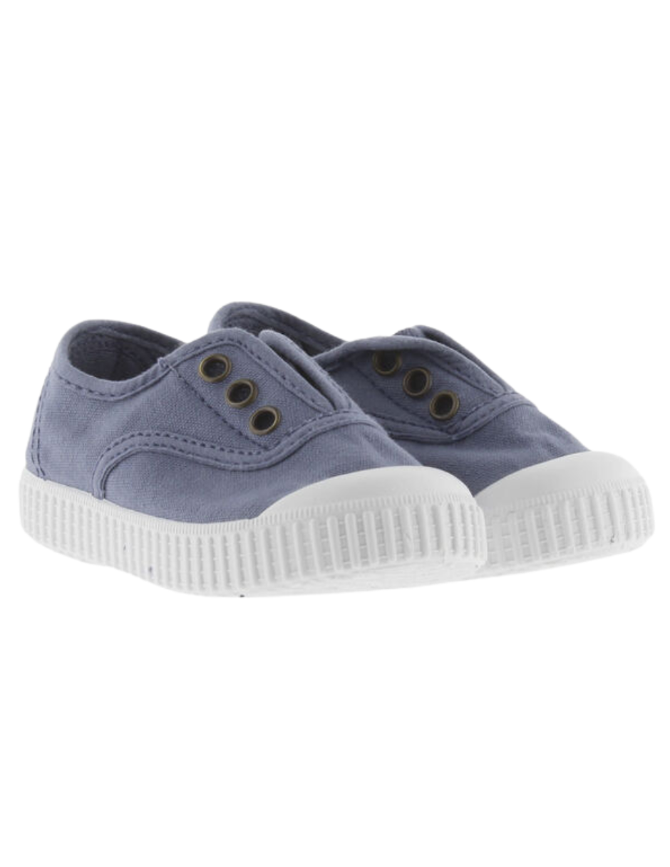 Zapato Victoria Resorte Inglesa Lona Azules para Niños(Unisex)