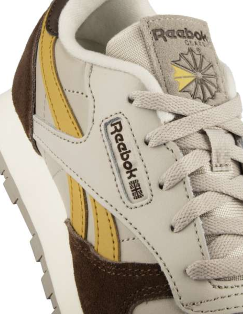 Tenis Reebok Classic Leather Cafes para Niño