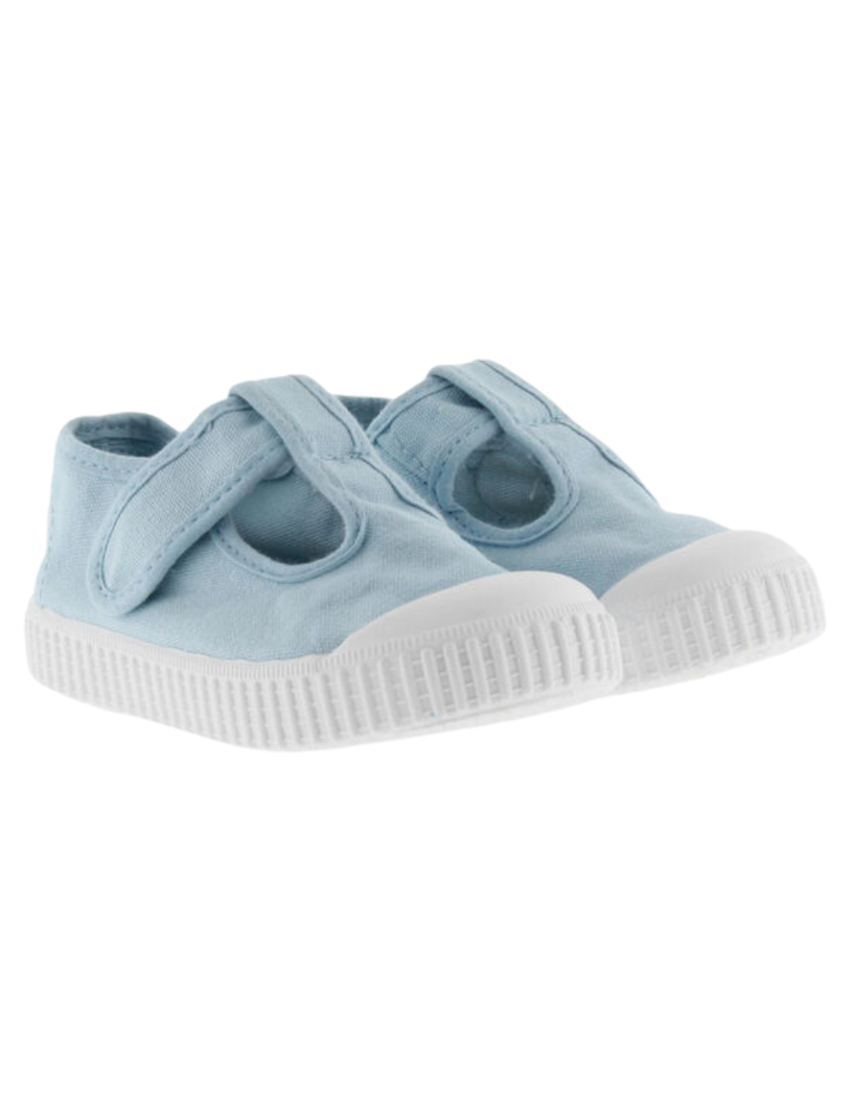 Zapato Victoria Lona Tintada Con Velcro Aire para Niños(Unisex)