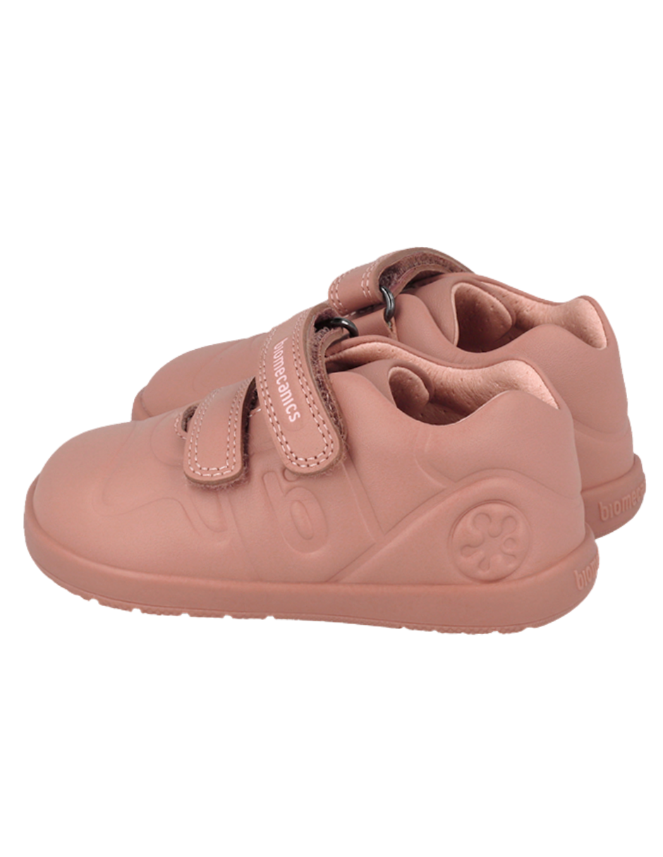 Zapato Biomecanics Wider Doble B Con Velcro Rosas para Niña