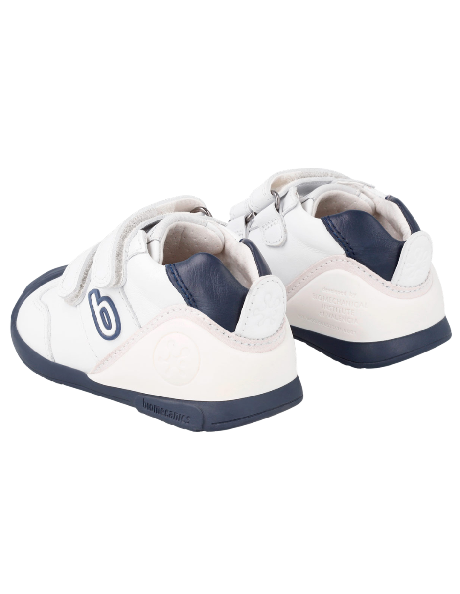 Zapato Basico Biomecanics Blanco-Azul para Bebe