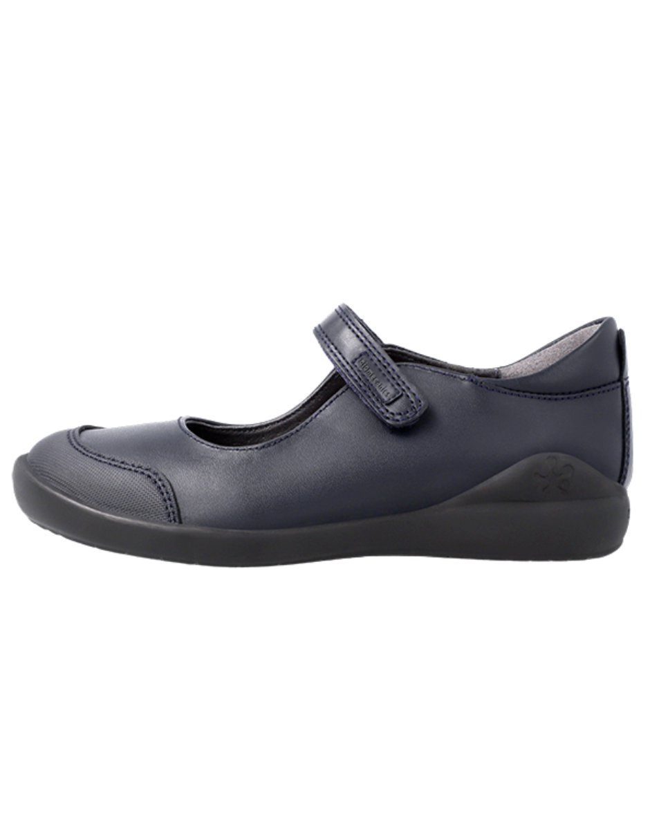Zapato Biomecanics Escolar Piel Puntera Marino para Niña