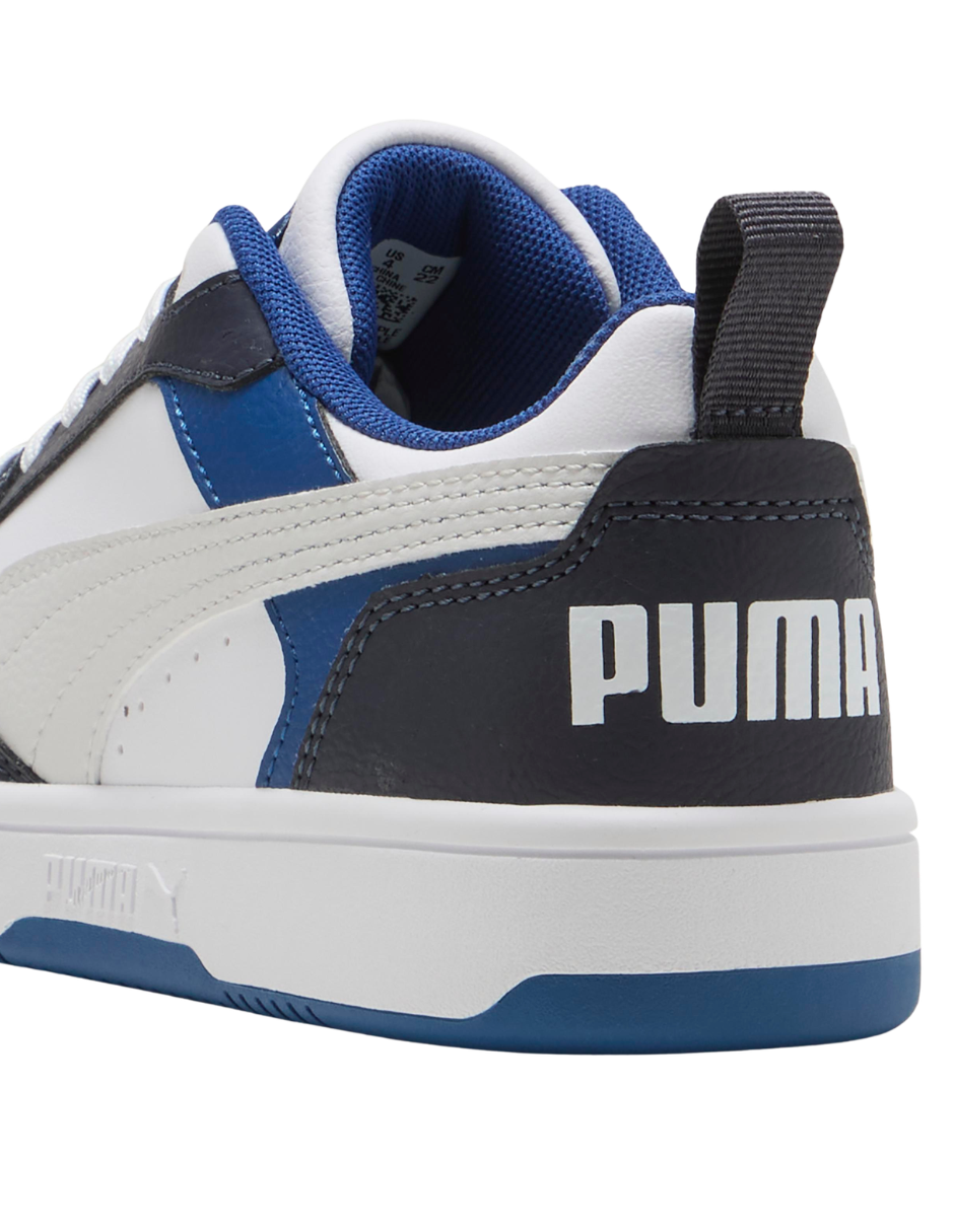 Tenis Puma Rebound V6 LO JR Blancos para Niño