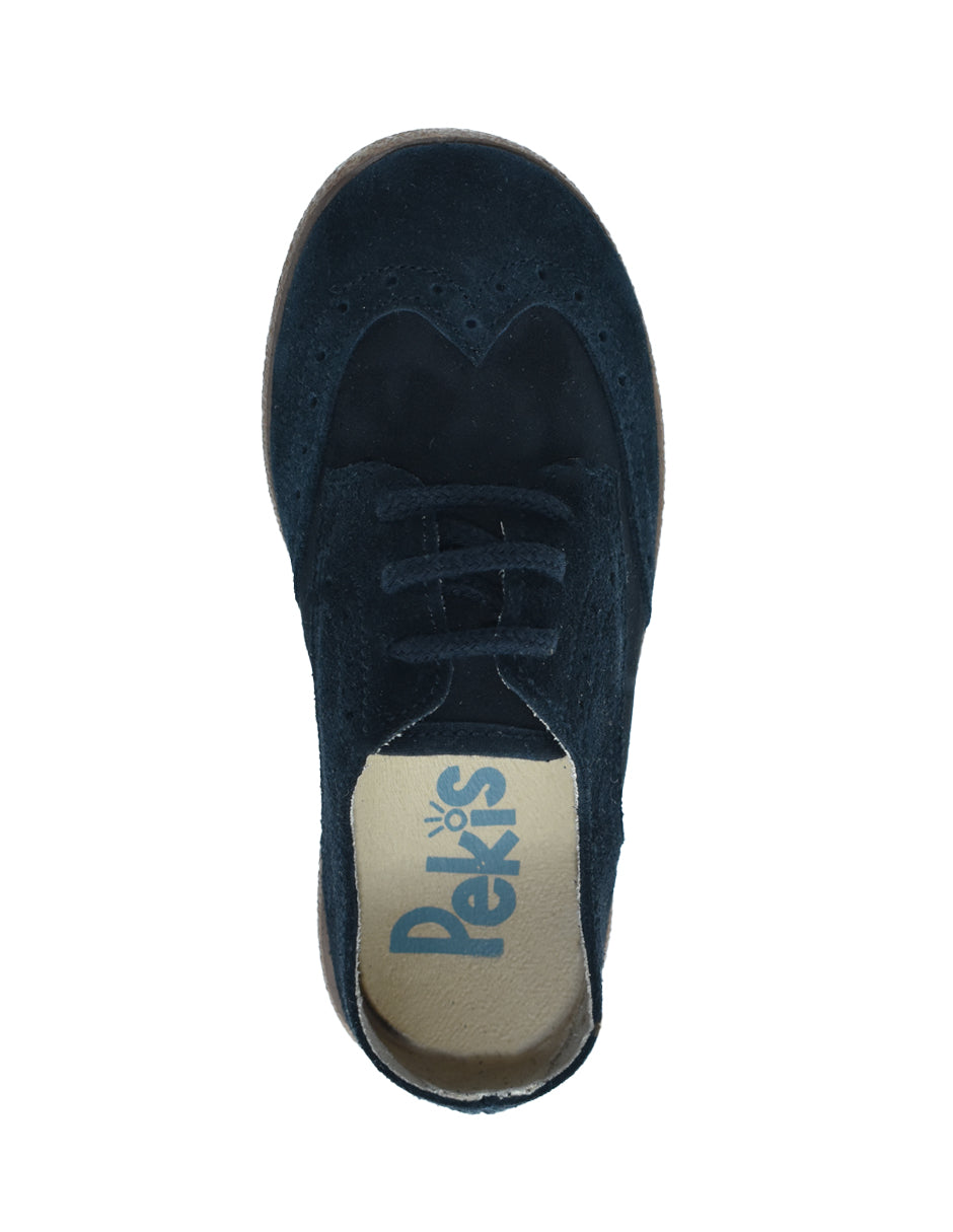 Zapatos de Vestir Pekis Azul Marino para Niño