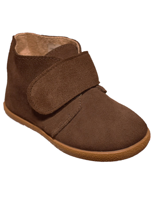 Zapato Niño Botin Safari Velcr Café -Pekis