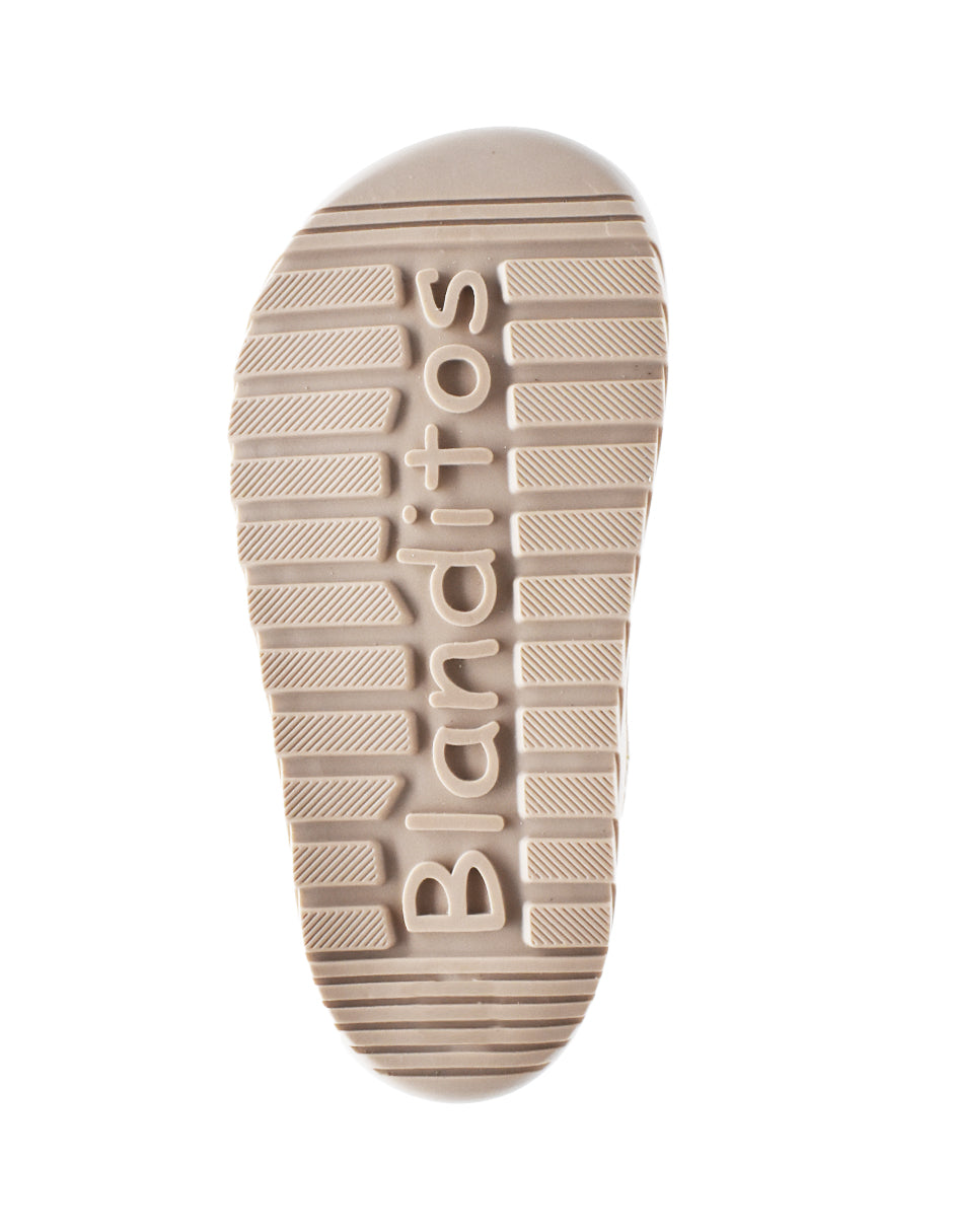 Zapato Barefoot Niña Botita Dos Velcros Rosa -Blanditos