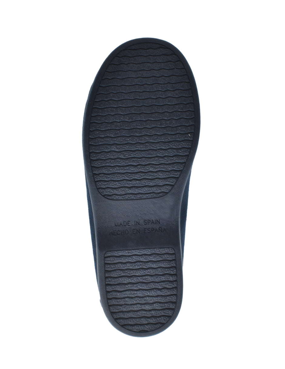 Mocasines Tokolate en Serratex Azul con Antifaz para Niño
