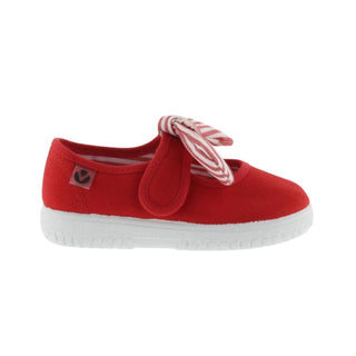 Zapato de Lona Niña con Pañuelo de Rayas- VICTORIA