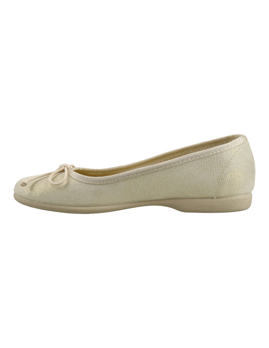 Zapato Tokolate Balerina /turia Oro para Niña
