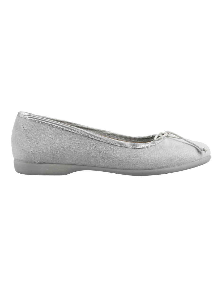 Zapato Tokolate Balerina /turia Plata para Niña