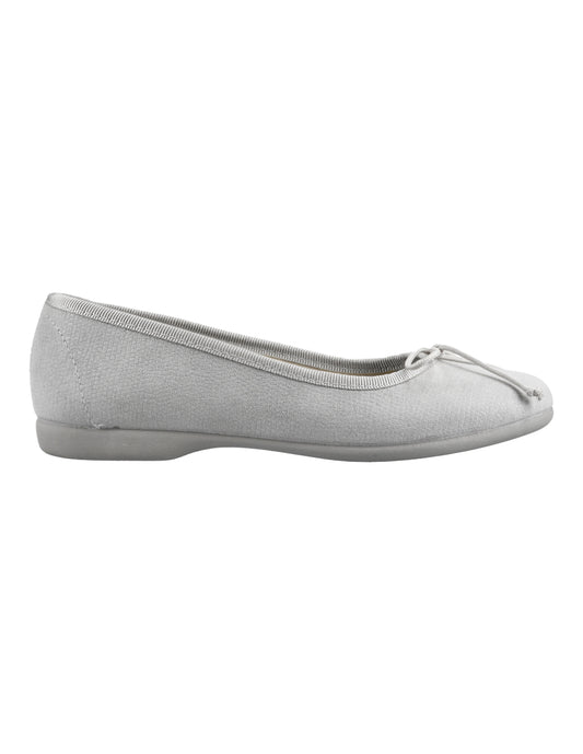 Zapato Tokolate Balerina /turia Plata para Niña