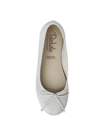 Zapato Tokolate Balerina /turia Plata para Niña