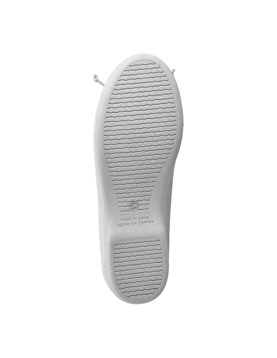 Zapato Tokolate Balerina /turia Plata para Niña