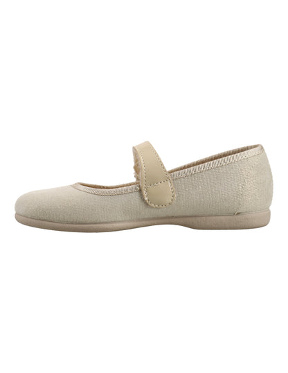 Zapato Tokolate Mercedes Correa/turia Oro para Niña
