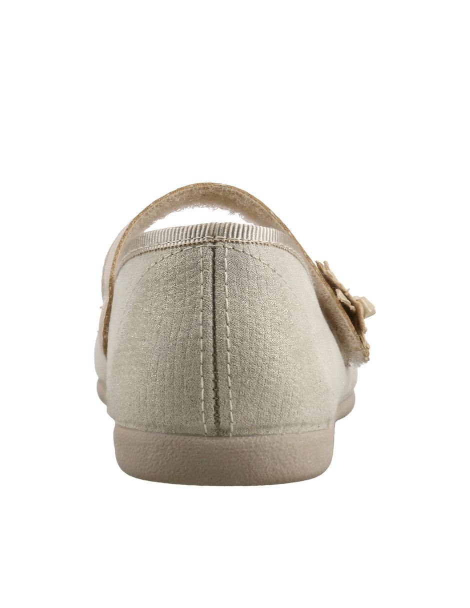 Zapato Tokolate Mercedes Correa/turia Oro para Niña