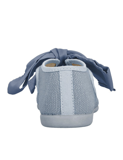 Zapato Tokolate Angelito Cinta/lino Indigo para Niña