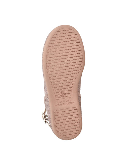 Zapato Tokolate Hebilla/pala Baja Rosas para Niña