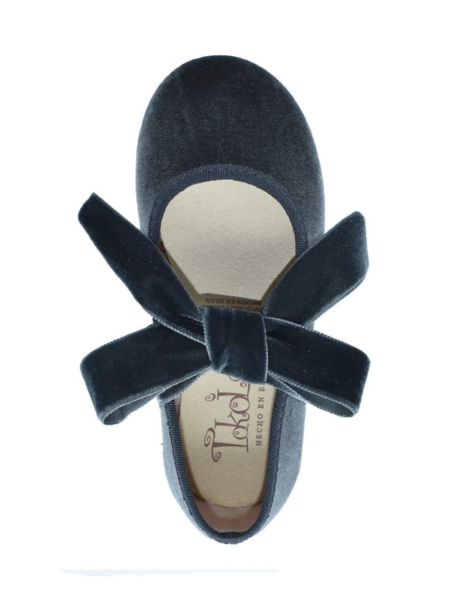 Zapato Niña / Salón Lazo/Terci Gris -Tokolate