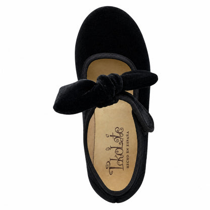 ZAPATO NIÑA BANDA MOÑO/TERCIOPELO