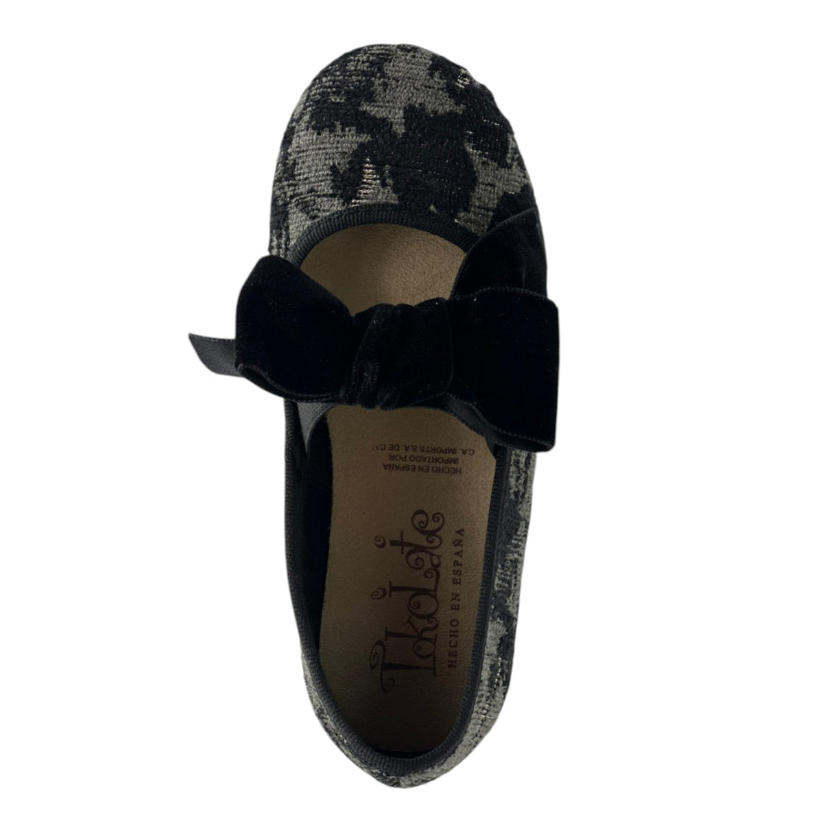 ZAPATO NIÑA VESTIR / MOÑO / TERCIOPELO