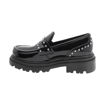 MOCASIN NEGRO PARA NIÑA CHAROL ESTOPEROLES