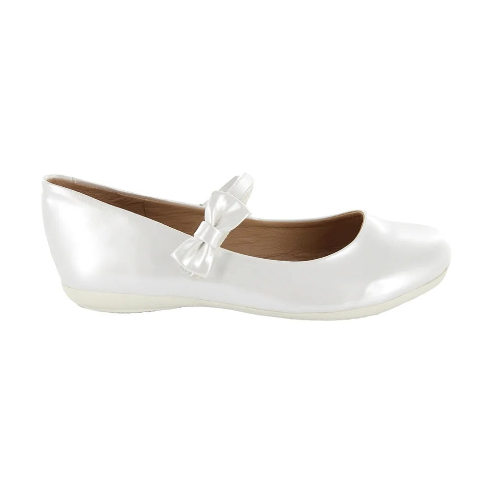 ZAPATO BLANCO PARA NIÑA VELCRO MOÑO