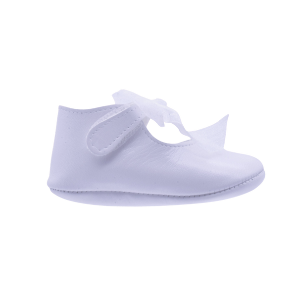 Zapatos Pekis Ceremonia Blanco para Bebé