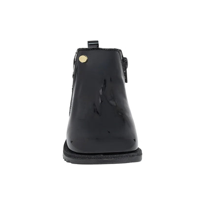 BOTIN NEGRO PARA NIÑA CHAROL ESTRELLAS