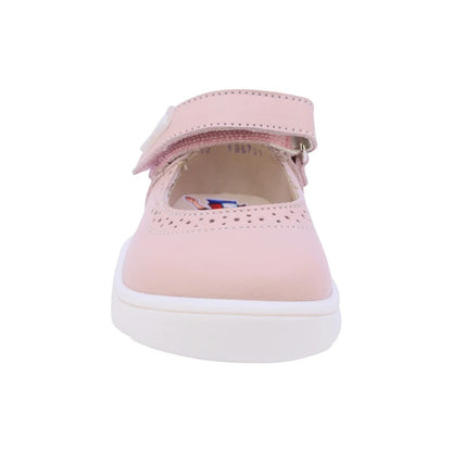 ZAPATO ROSA PARA NIÑA VELCRO PUNTEADO