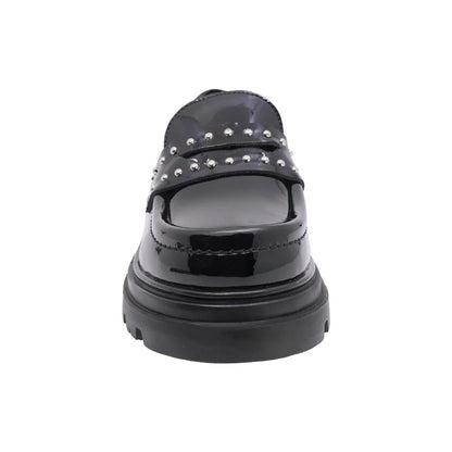MOCASIN NEGRO PARA NIÑA CHAROL ESTOPEROLES