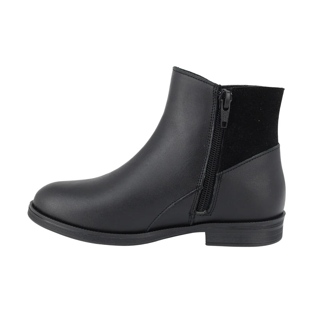 BOTIN NEGRO PARA NIÑA CIERRE HERRAJE CORAZON